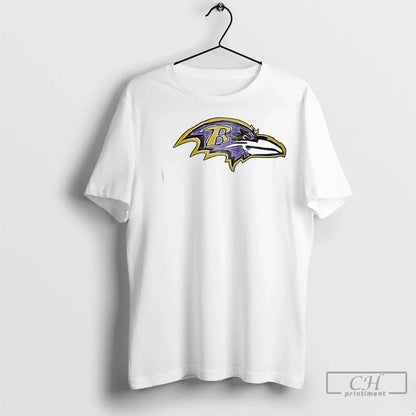 2025 Baltimore Ravens Breast Cancer Awareness Logo 2 Sided TShirt