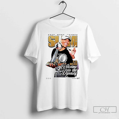 Aja Wilson Slam Welcome To Dynasty 2025 Wnba Champs T Shirts