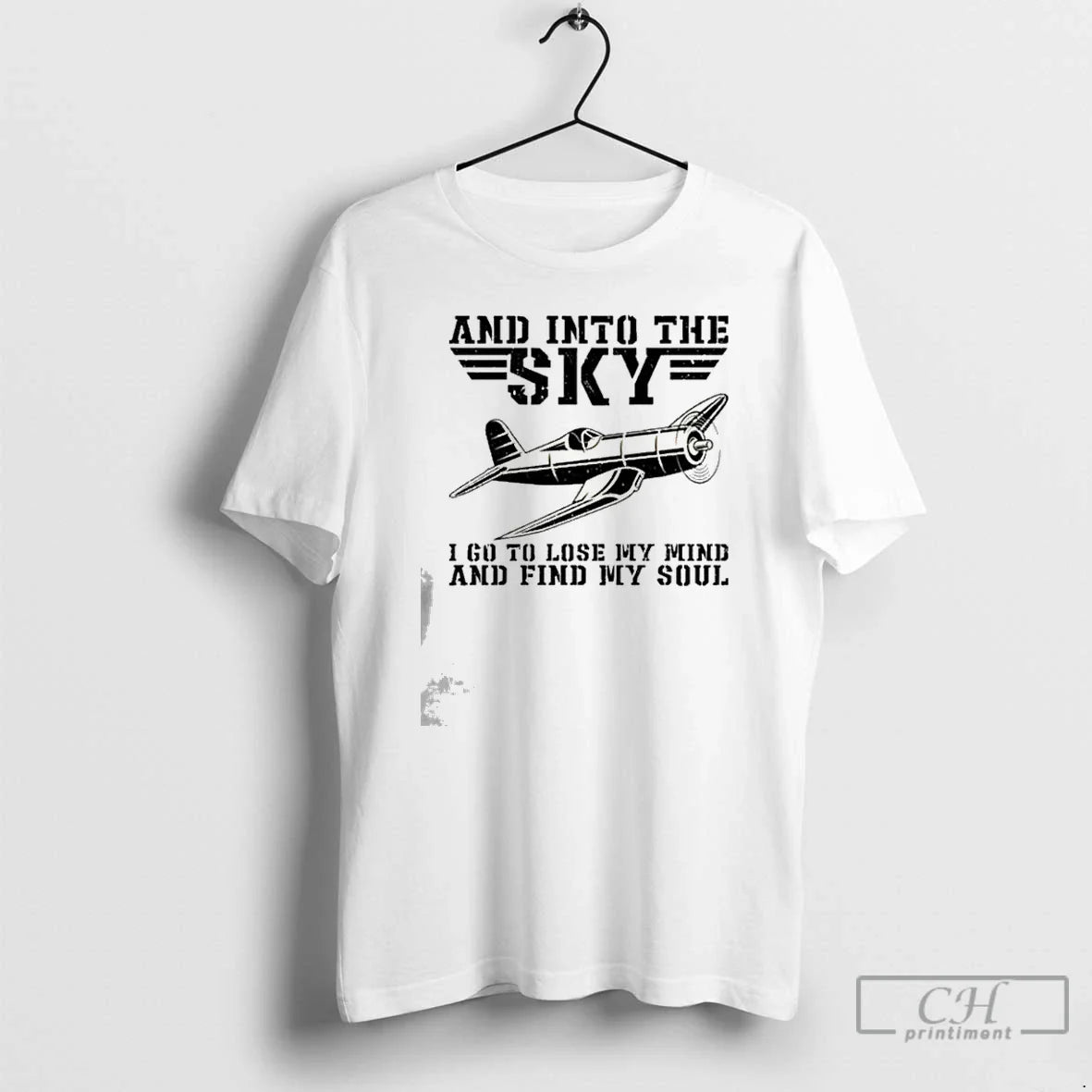 And Into Sky Pilot Flying Airplane Flight Plane Aviation Toms 2025 T