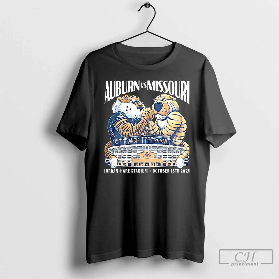 Auburn Vs Missouri Tigers Mascot Rivalry Football Game Day 2025