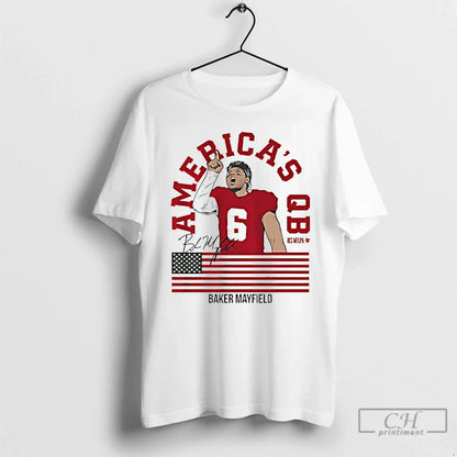 Baker Mayfield Americas Qb Signature T Shirts Tank Top Retro Style