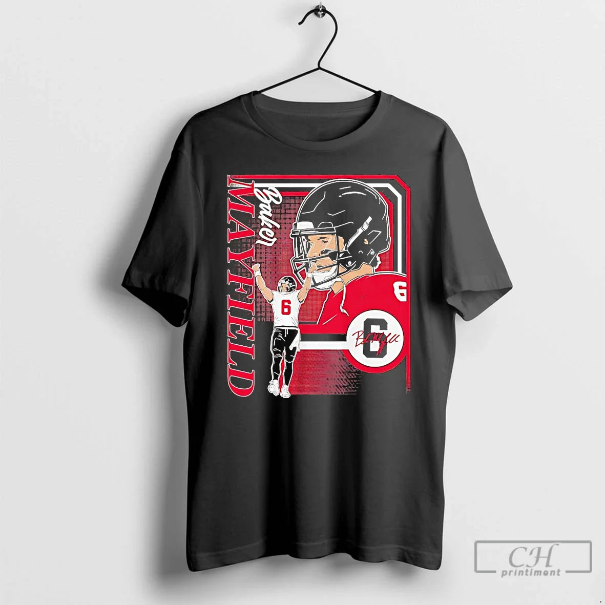 Baker Mayfield Collage Frame 6 Signature T Shirts Tank Top Elegant