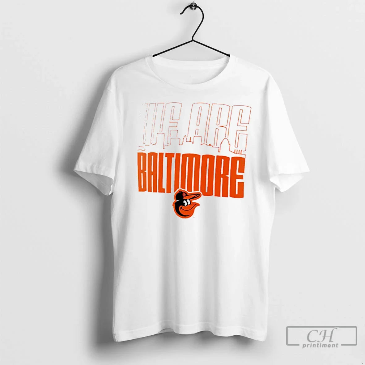 Baltimore Orioles We Are Baltimore City Skyline Shirt Premium Gift
