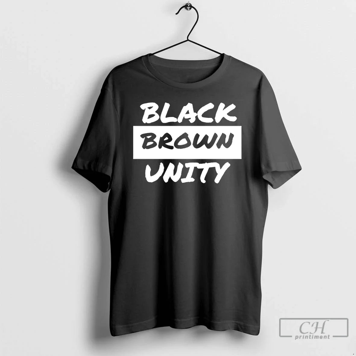 Black Brown Unity T Shirts Tee Unique Style