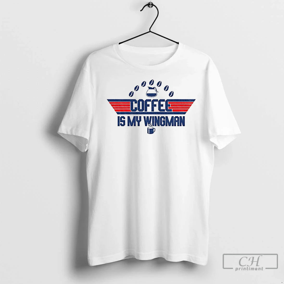 Coffee Is My Wingman Gun Logo 2025 Tee Stylish Apparel