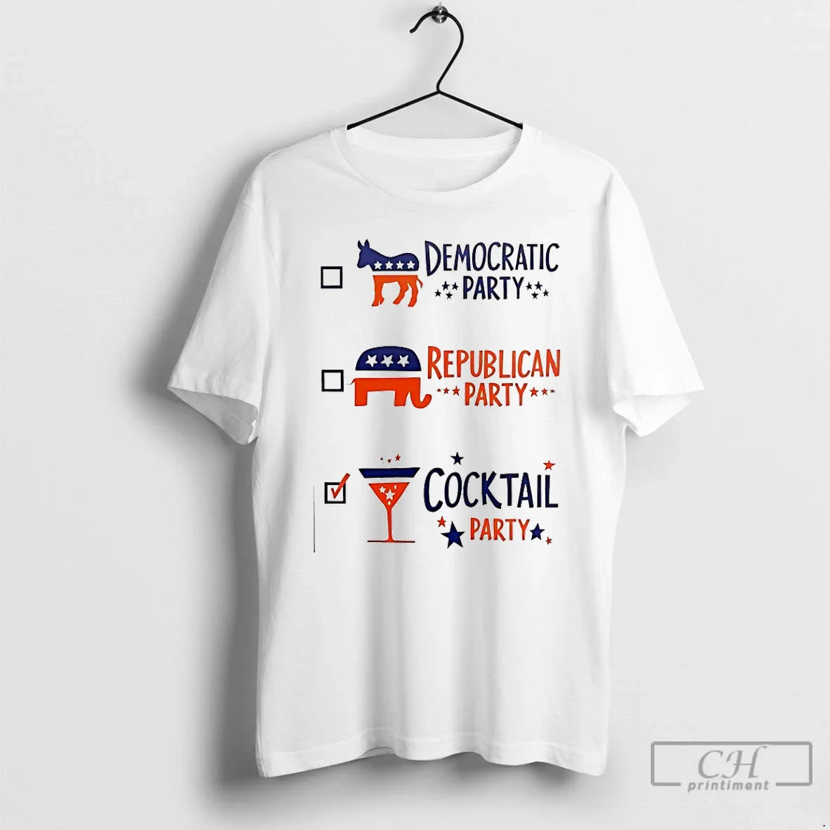 Democratic Party Republican Party Cocktail Party T Shirts Hoodie