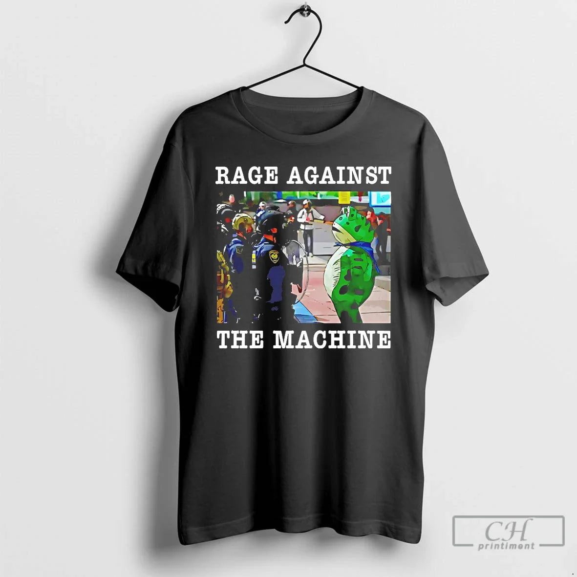 Frog Rage Against Machine T Shirts TShirt Elegant Collection