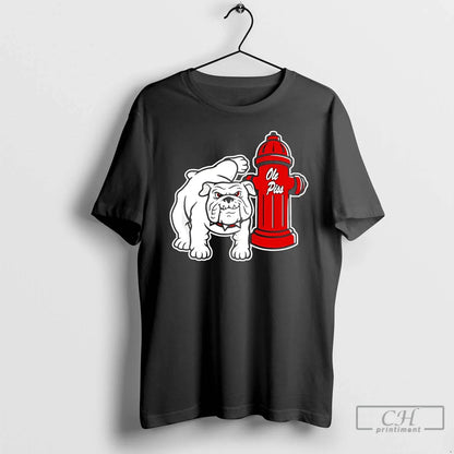 Georgia Bulldogs Piss Ole Miss Hydrant T Shirts Long Sleeve Premium