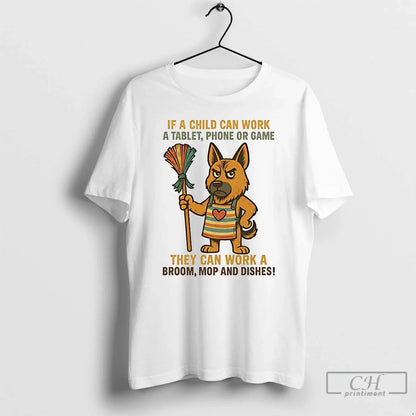 German Shepherd If Child Can Work Tablet Phone Or Game They Can Long