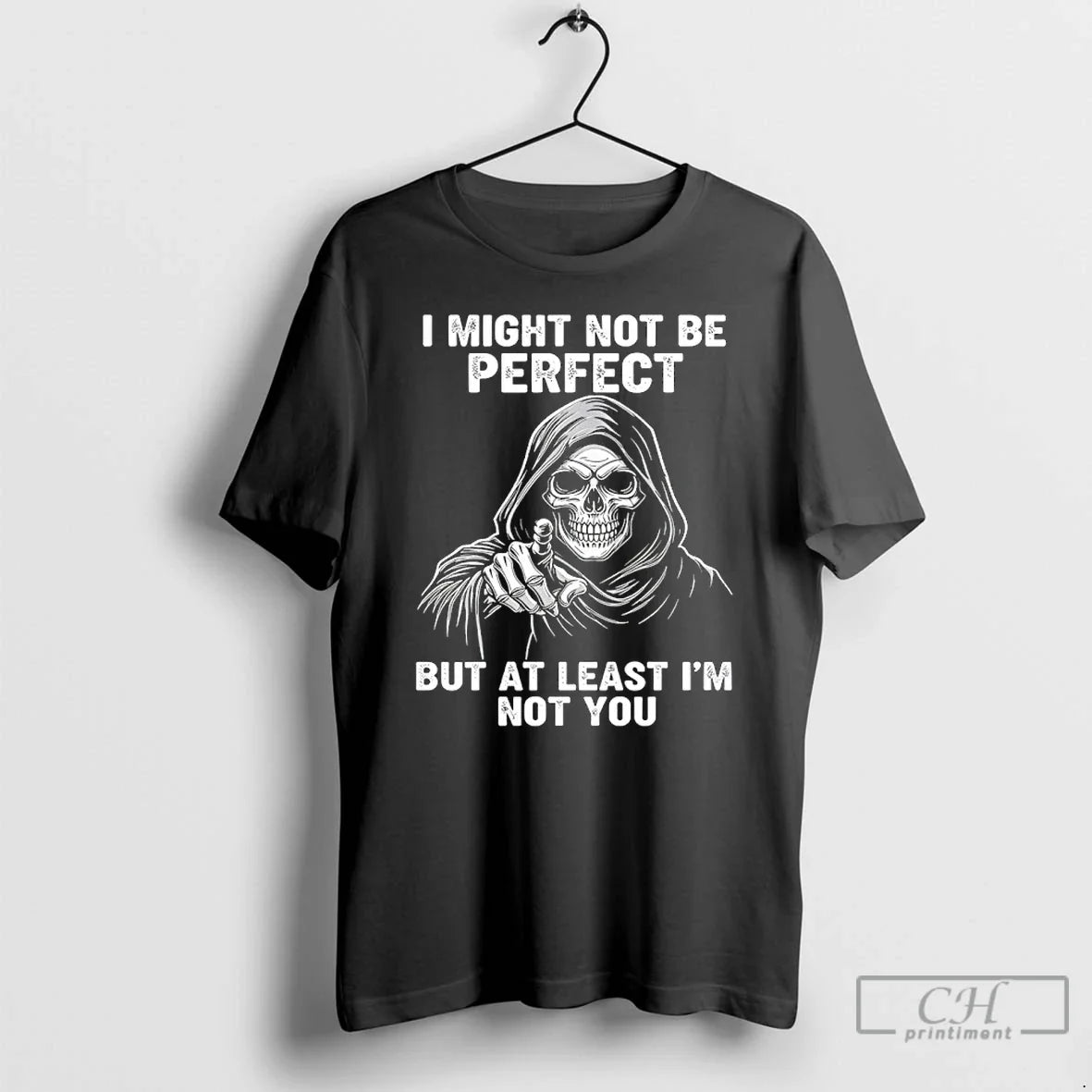 Grim Reaper I Might Not Be But Al Least Im Not You Hoodie Stylish