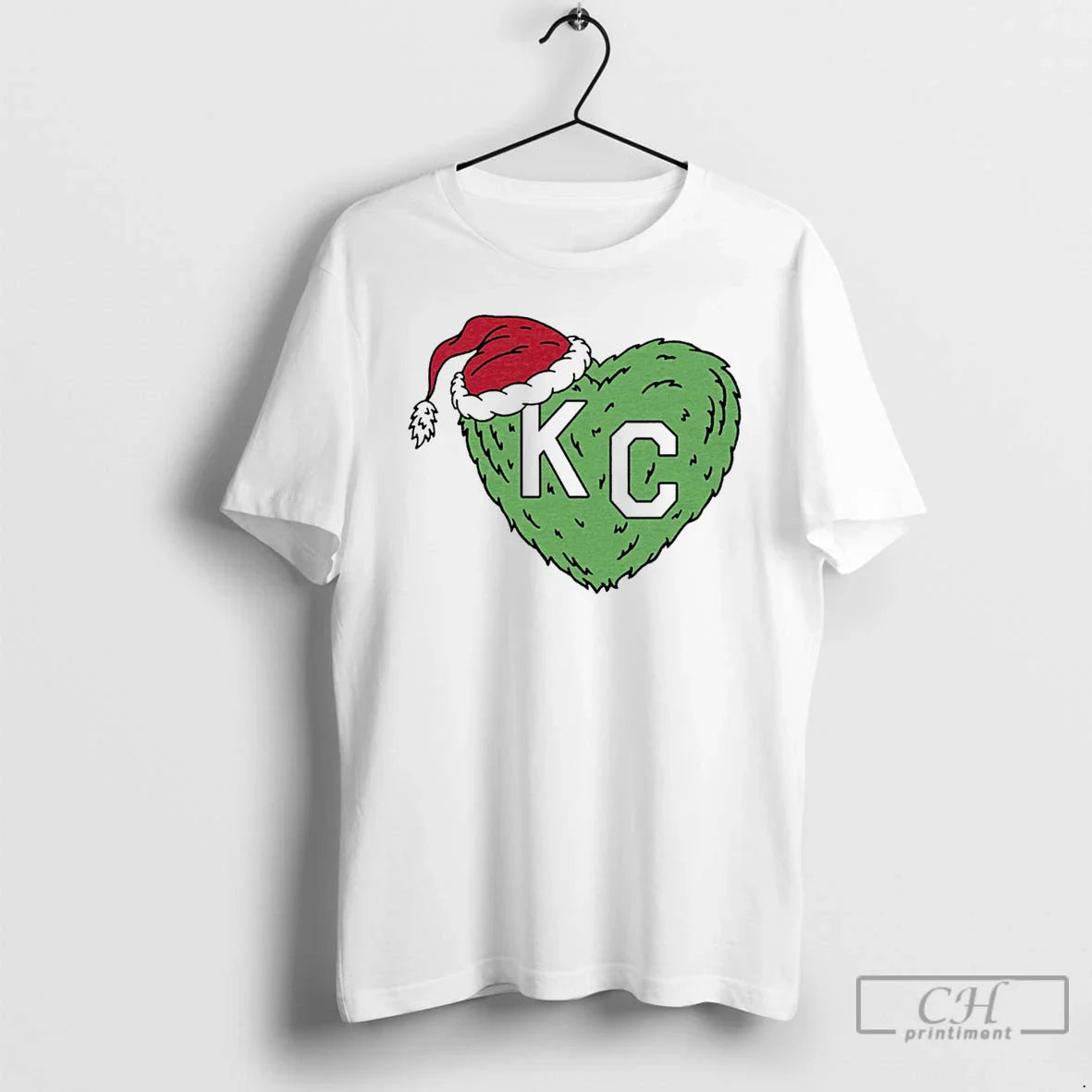 Grinch Kc Heart White T Shirts Hoodie Classic Fashion