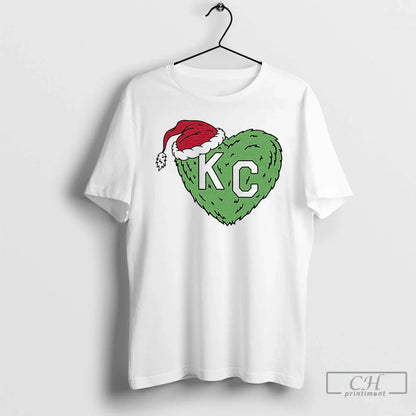 Grinch Kc Heart White T Shirts Hoodie Classic Fashion