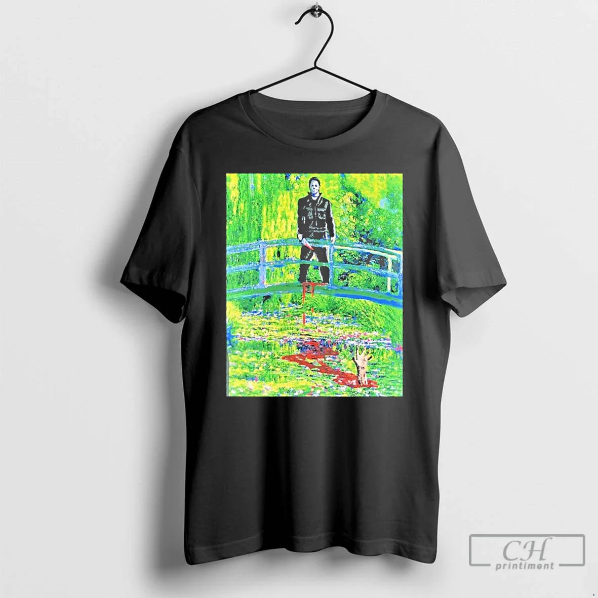 Halloween Horror Michael Myers Knife Bridge T Shirts Hoodie Modern
