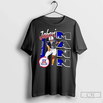 Jabari Mann 90S Portrait Arizona Wildcats Tee Authentic Apparel