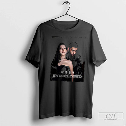 Jisoo And Zayn Eyes Closed Single Out October 10 2025 T Shirts Tank