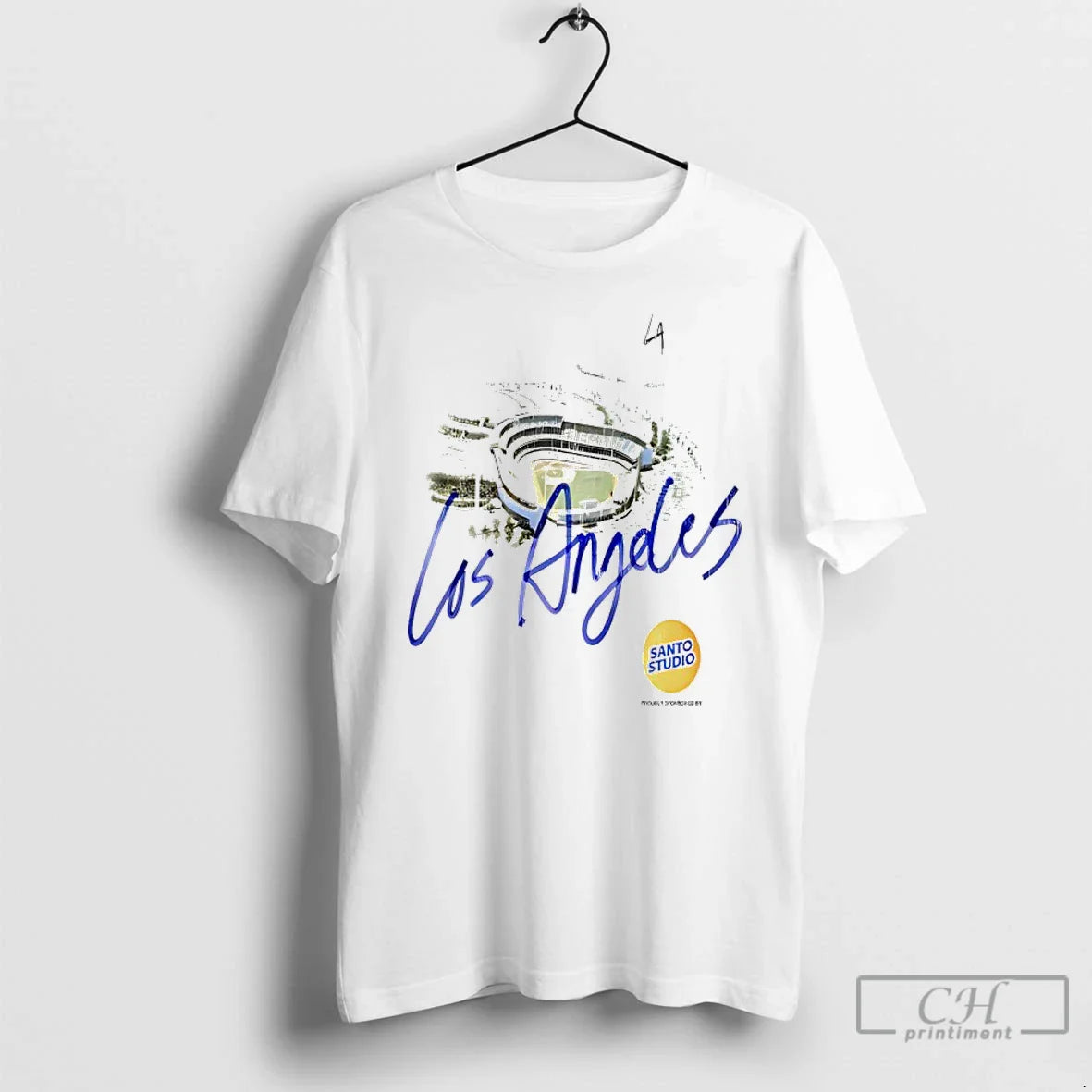 Los Angeles Dodgers Santo Studio Stadium T Shirts Sweatshirt Modern