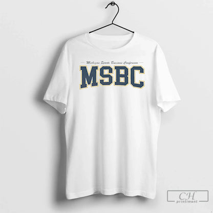 Msbc Michigan Sports Business Conference T Shirts Tee Premium Style