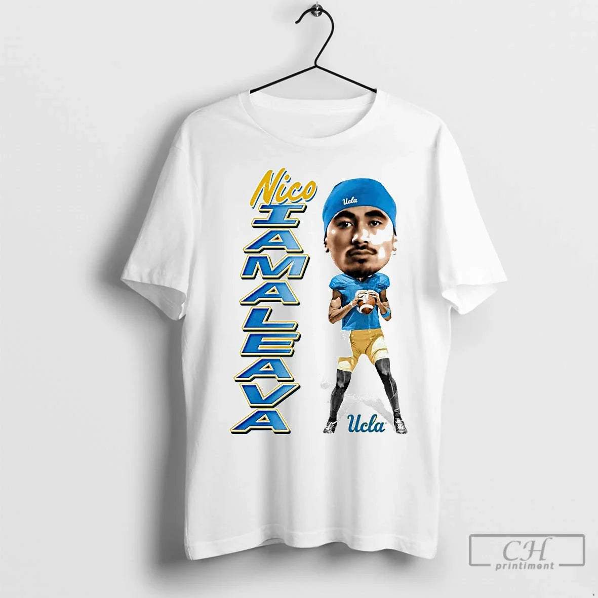 Nico Iamaleava Caricature Big Head Ucla Bruins Shirt Vintage Look