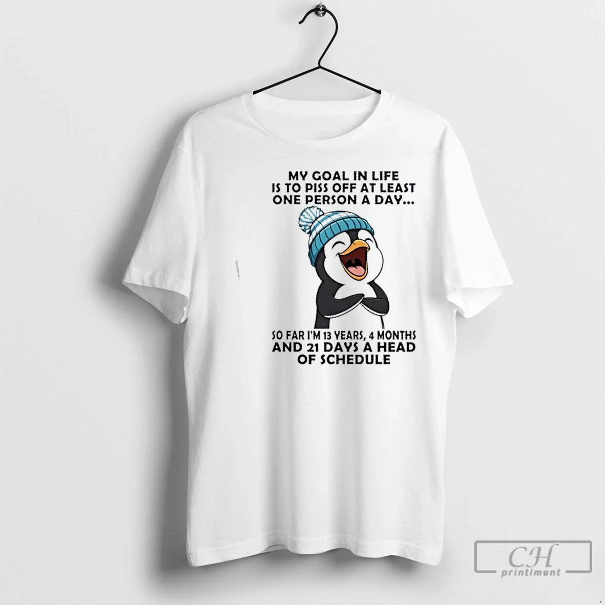 Penguin My Goal Life Is To Piss Off Least One Person Sweatshirt Retro