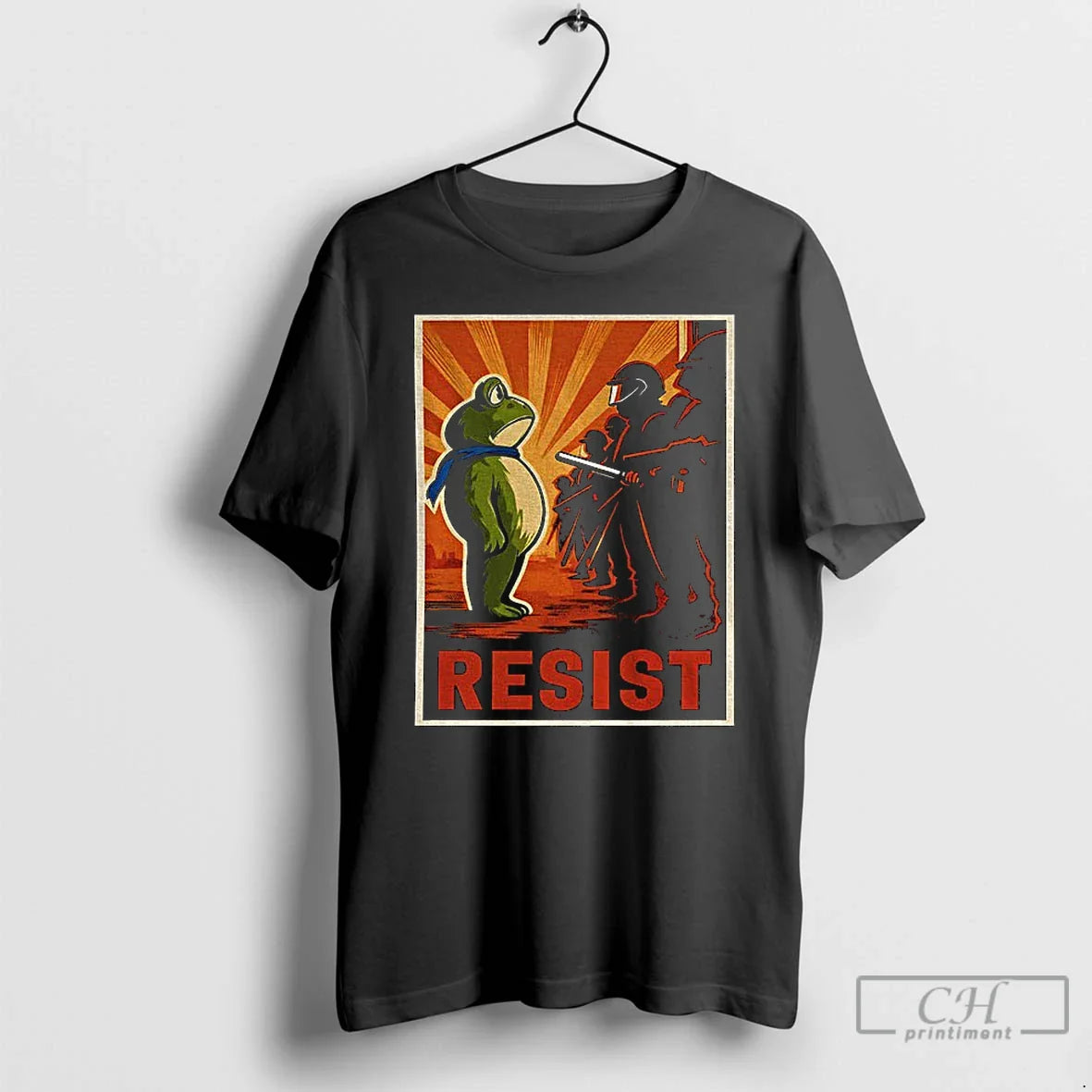 Portland Frog Protest Resist Political T Shirts Long Sleeve Stylish