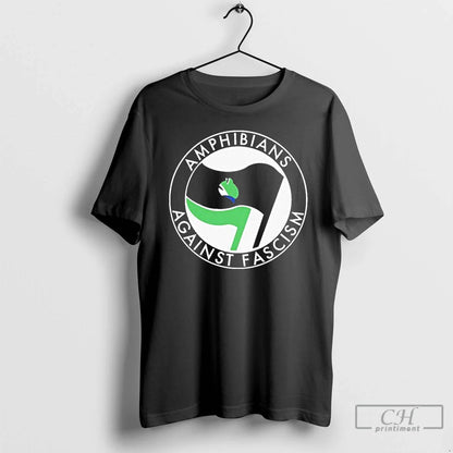 Portland Frogs Amphibians Against Fascism T Shirts Long Sleeve