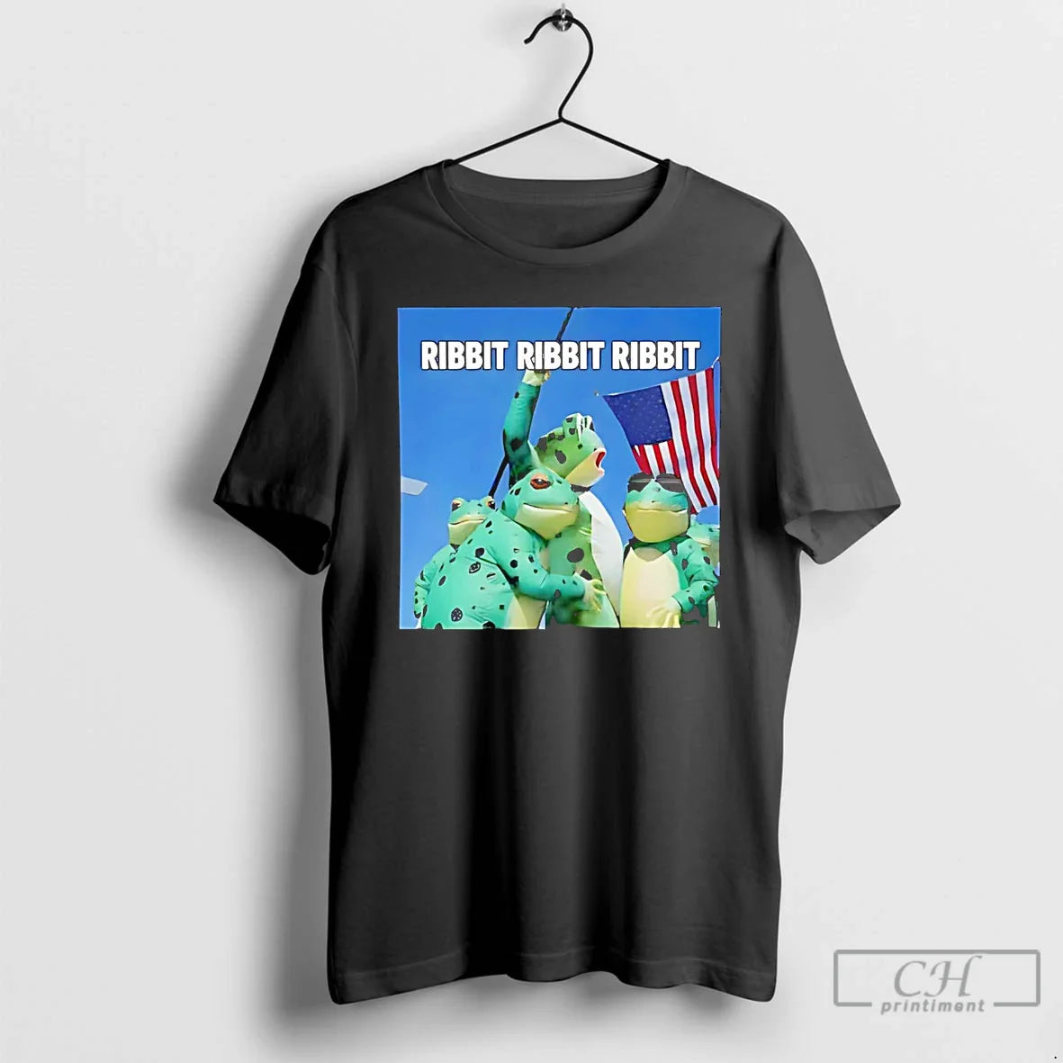 Portland Frog Ribbit Protest Trump Assassination Parody T Shirts