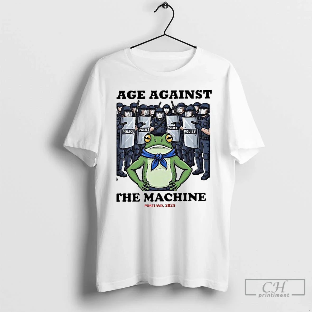 Rage Against Machine Frog Portland 2025 T Shirts Hoodie Trendy