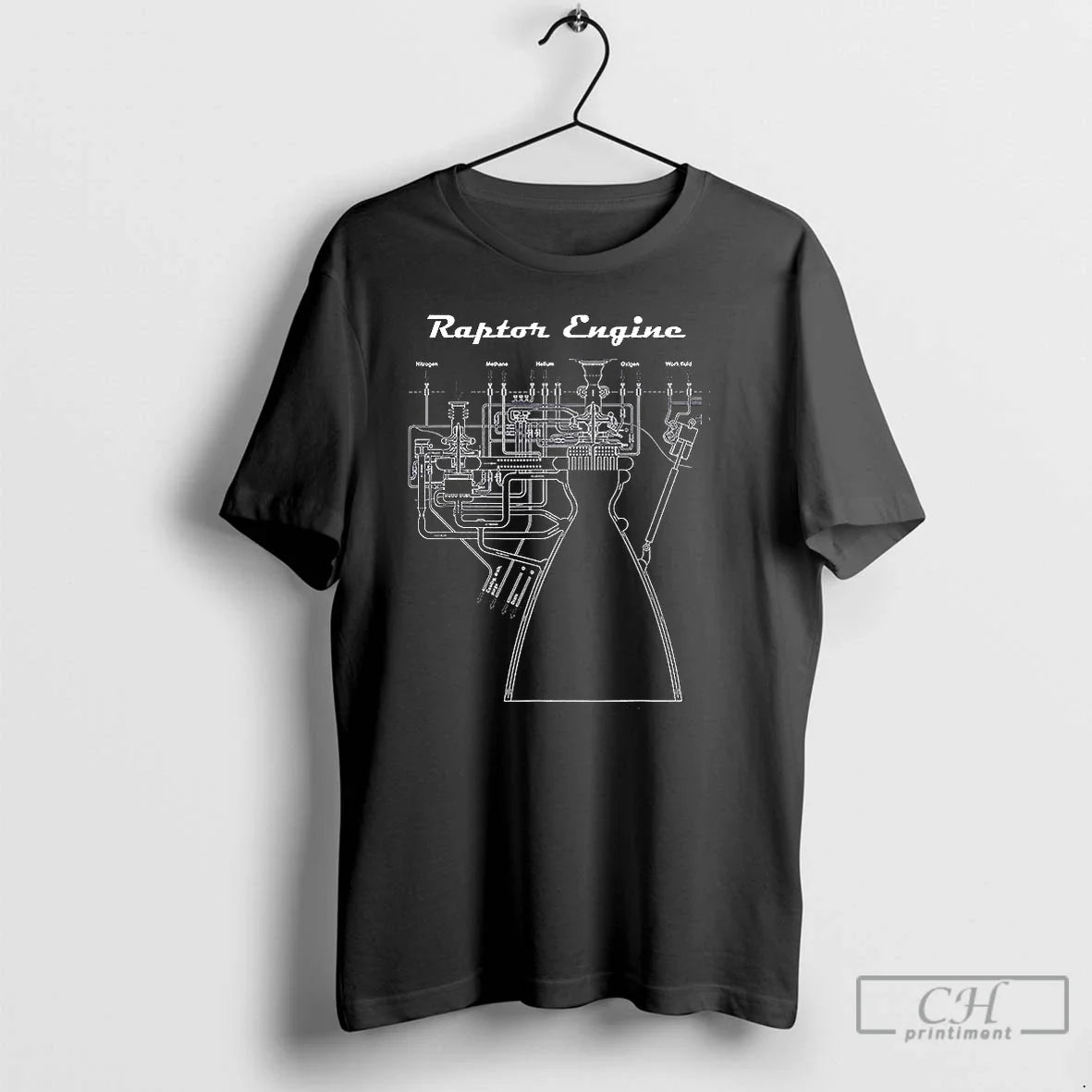 Raptor Engine Blueprints T Shirts Tank Top Authentic Outfit