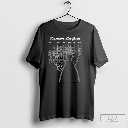 Raptor Engine Blueprints T Shirts Tank Top Authentic Outfit
