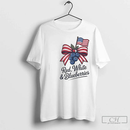 Red White And Blueberries TShirt Trendy Style