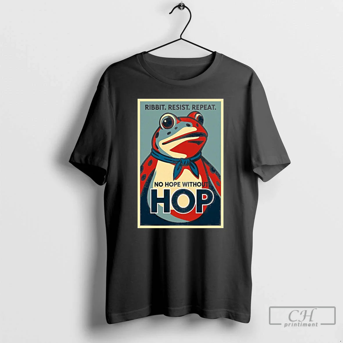 Ribbit Resist Repeat No Hope Without Hop Portland Frog T Shirts