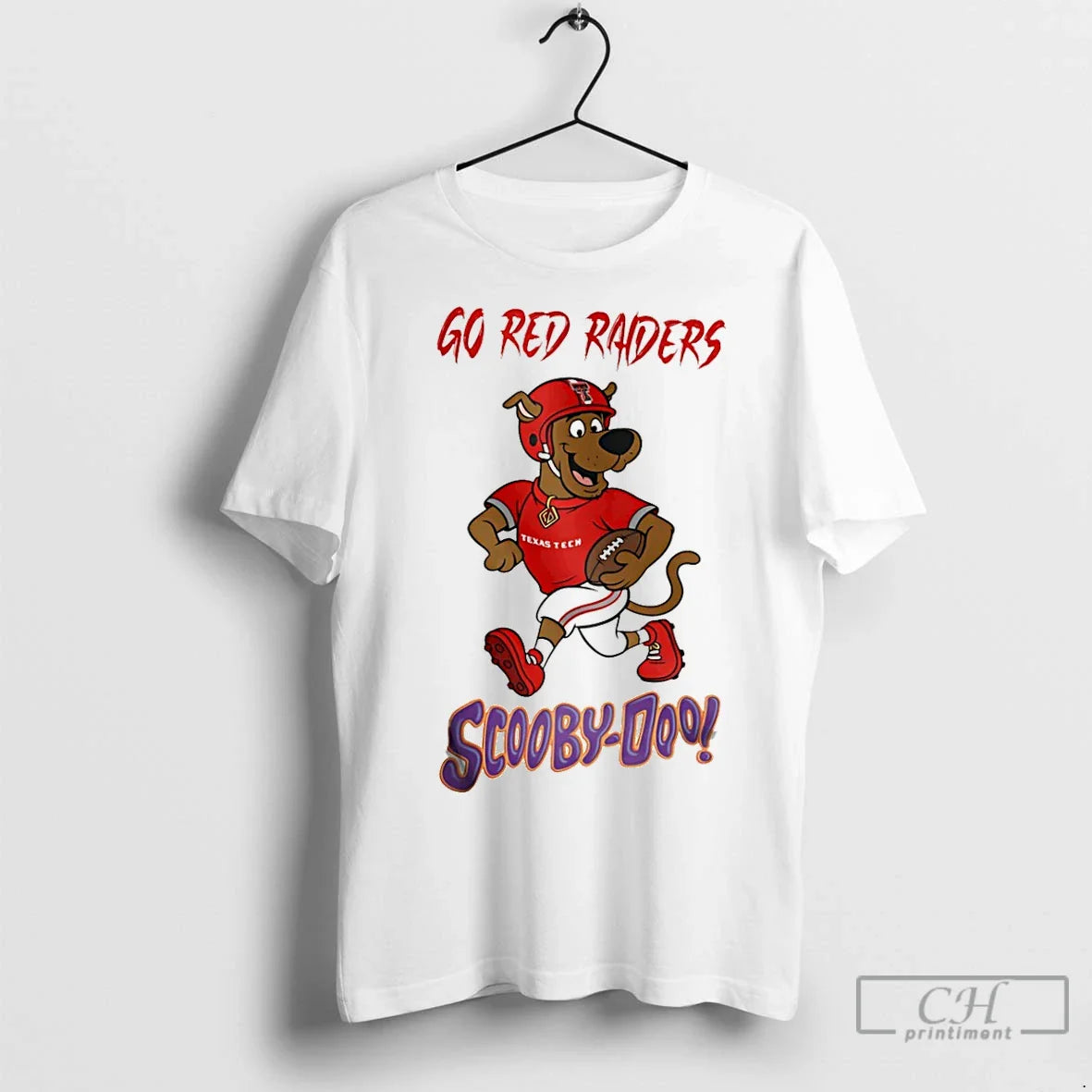 Scooby Doo X Texas Tech Red Raiders Go Red Raiders Cartoon Hoodie
