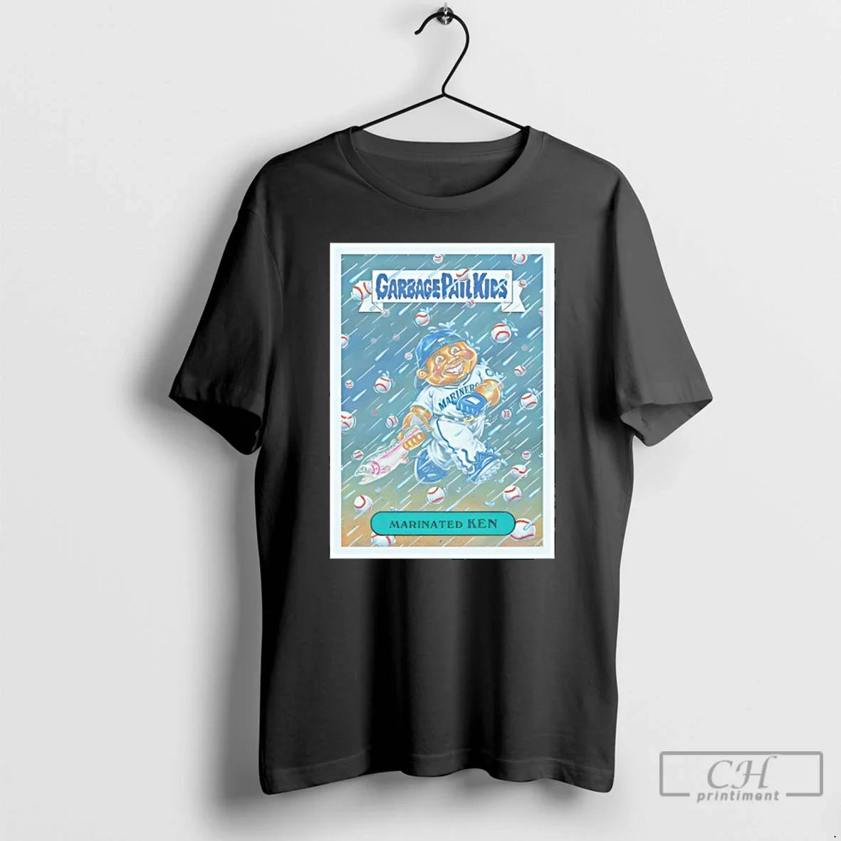 Seattle Mariners Garbage Pail Mariners Marinated Ken Baseball T