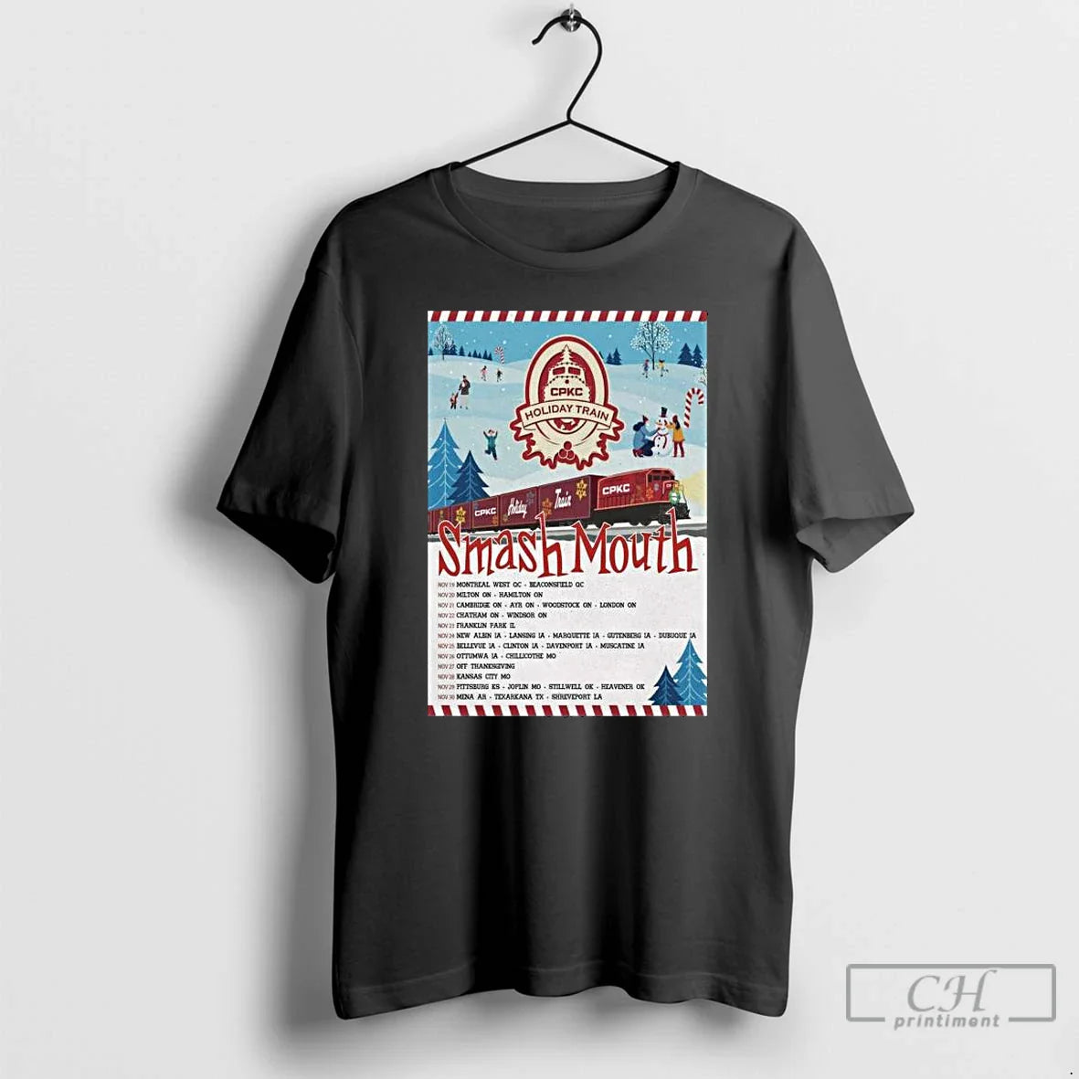 Smash Mouth Cpkc Holiday Train Event 2025 Long Sleve T Shirts