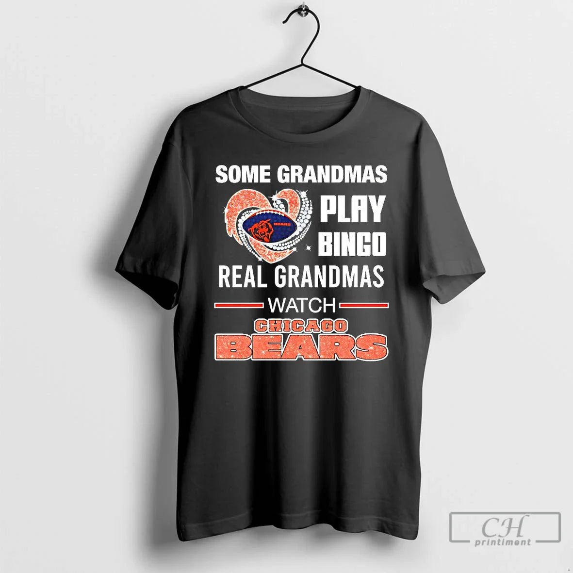 Some Grandmas Play Bingo Real Grandmas Watch Chicago Bears Diamond