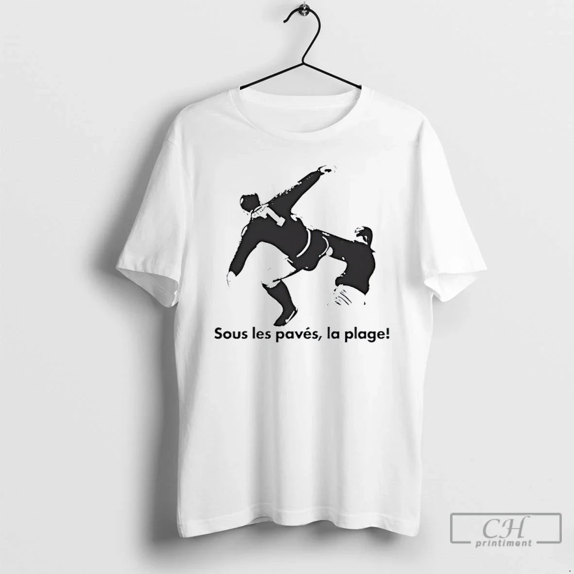 Sous Les Paves La Plage Kick Racism Out Football T Shirts TShirt