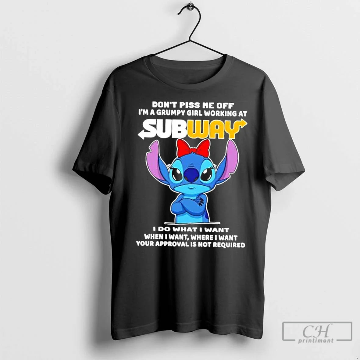 Stitch Dont Piss Me Im Grumpy Working Subway I Do Shirt Elegant Merch