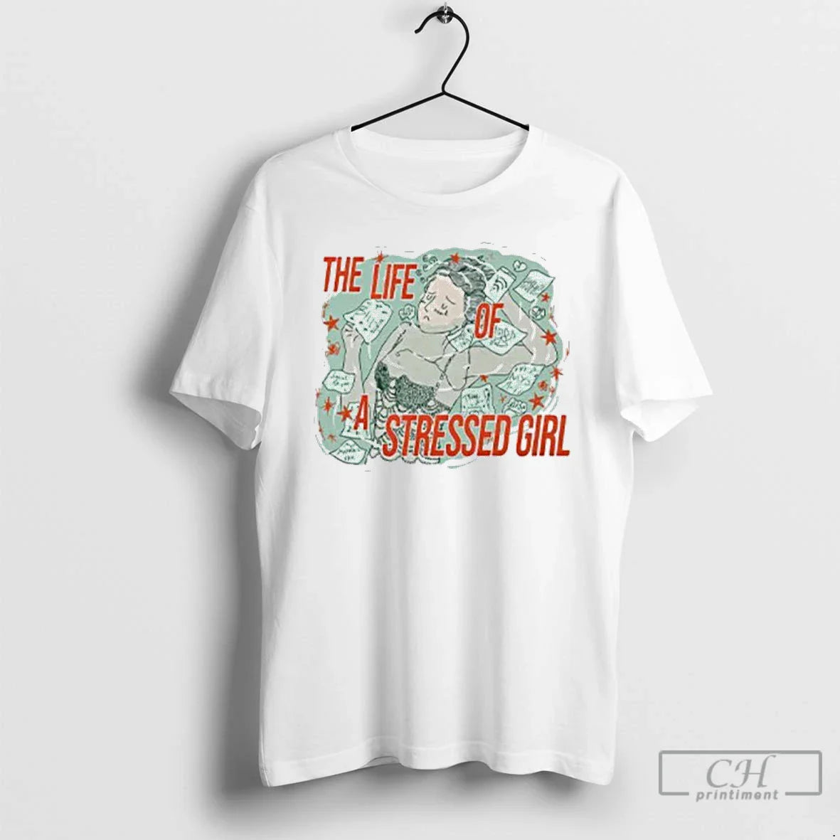 Swift Life Stressed T Shirts Hoodie Classic Art