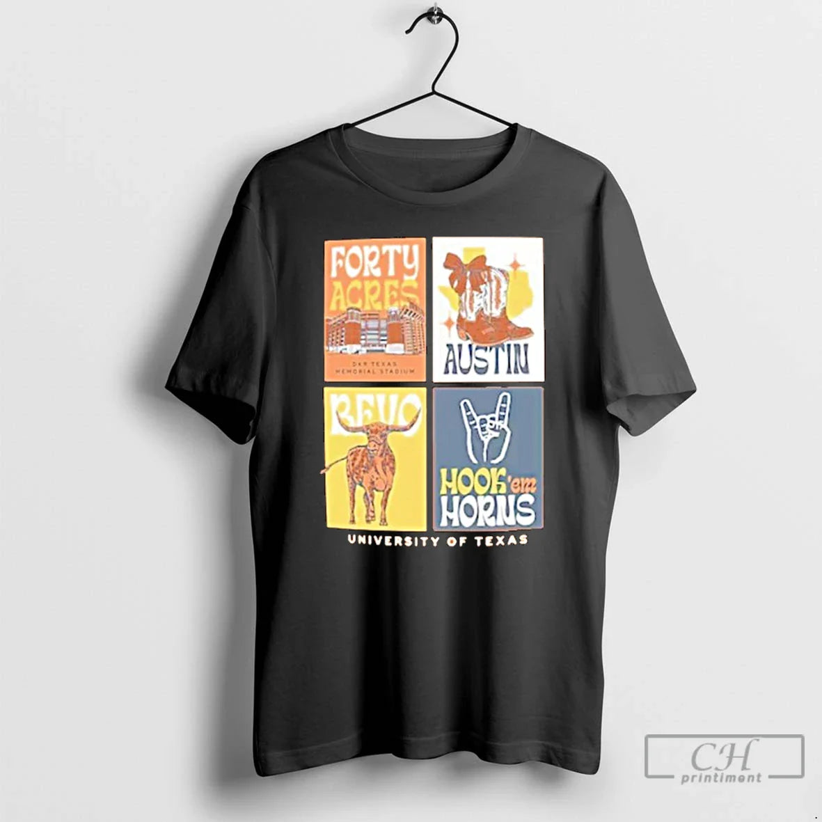 Texas Longhorns Forty Acres Austin Hook Em Horns T Shirts Hoodie