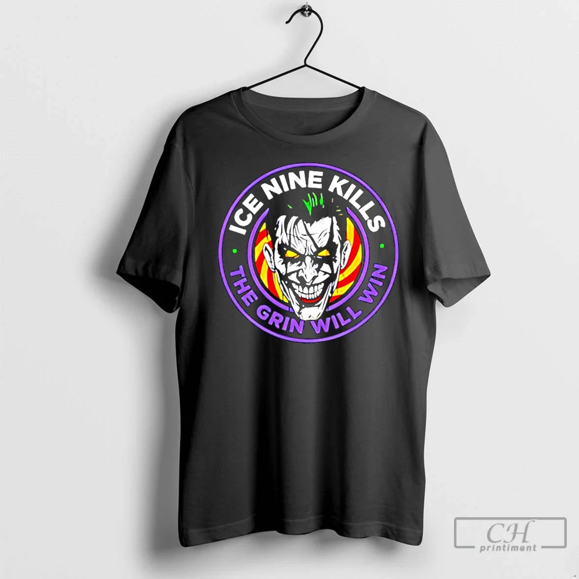 Laugh Track Joker Face Horror Grin Will Win Big Halloween Tank Top