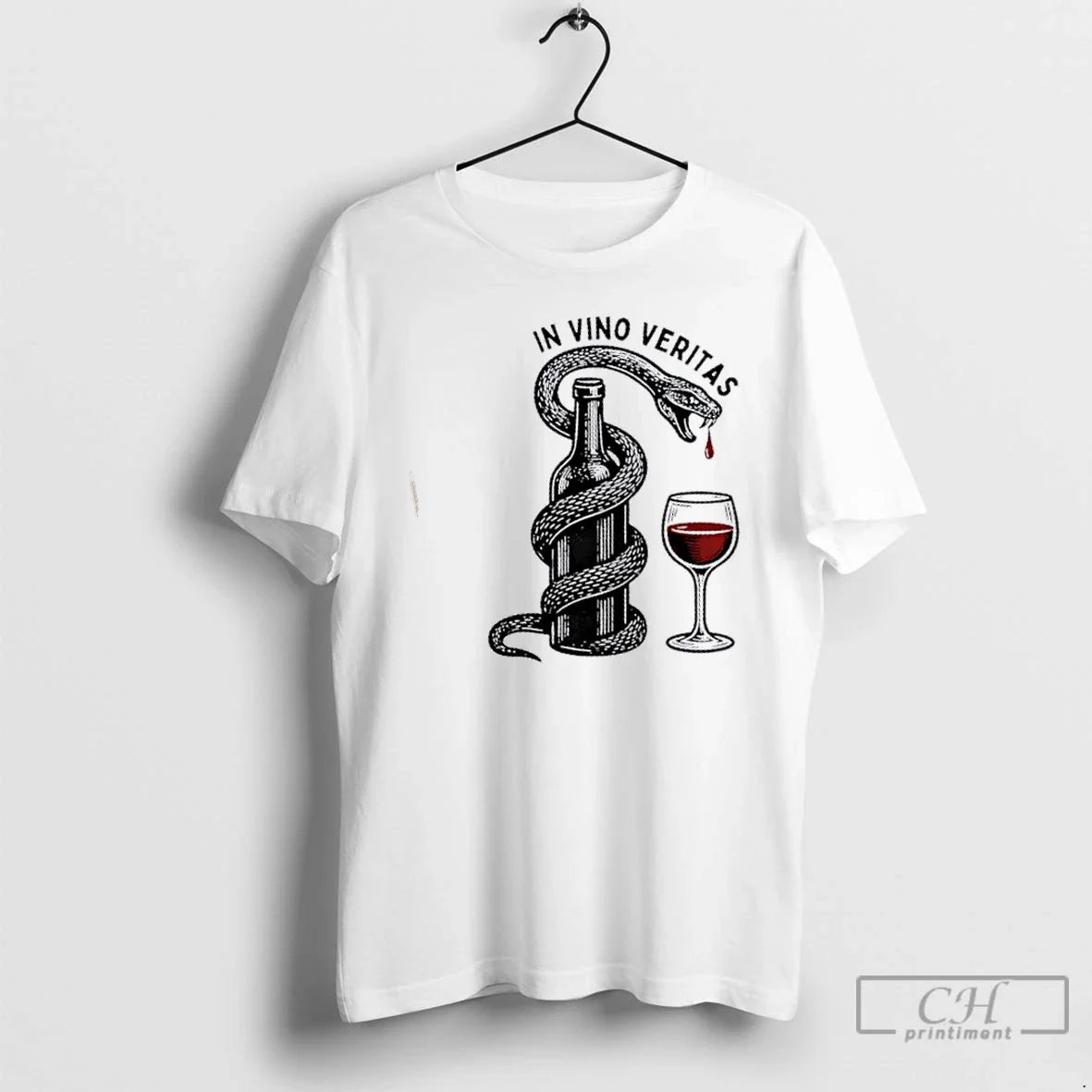 Truth Wine Snake Vino Veritas T Shirts Tee Exclusive Fashion