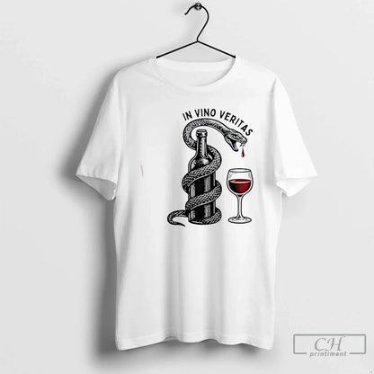 Truth Wine Snake Vino Veritas T Shirts Tee Exclusive Fashion