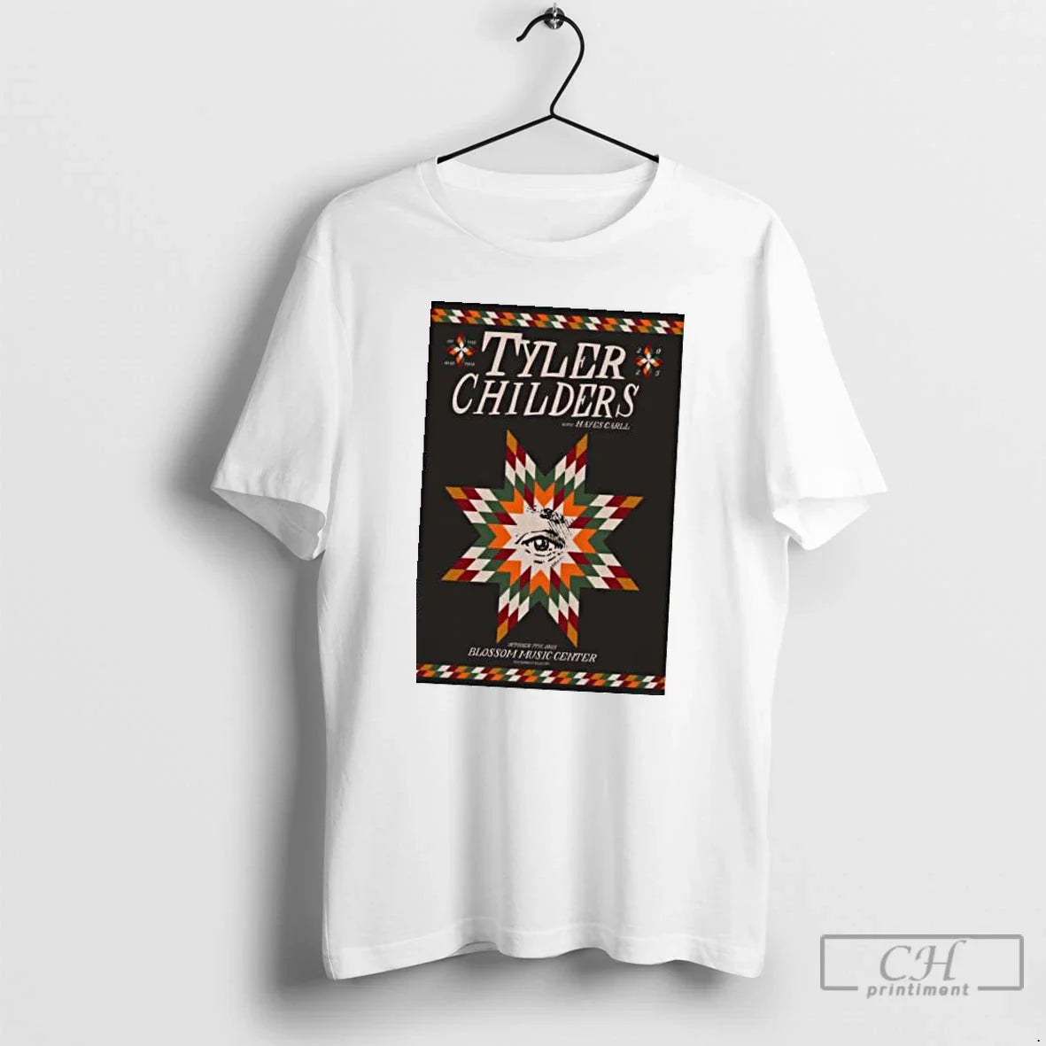 Tyler Childers Event Blossom Music Center 2025 T Shirts Tee Vintage
