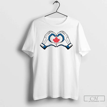 Vladdy Wearing Canada Heart Hands T Shirts TShirt Classic Merch