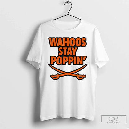 Wahoos Stay Poppin Virginia Football T Shirts Long Sleeve Unique Art