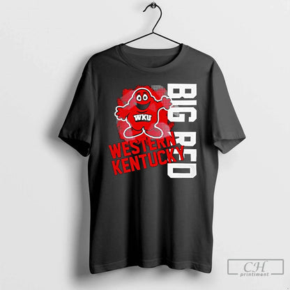 Western Kentucky Hilltoppers Logo Vertical Mascot Big Red T Shirts
