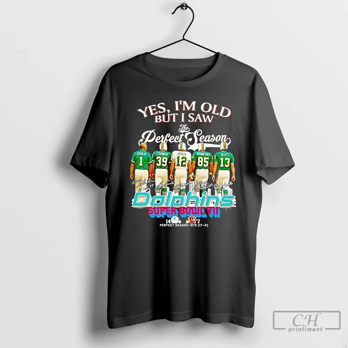 Yes Im Old But I Saw Season Miami Dolphins T Shirts Tank Top Retro