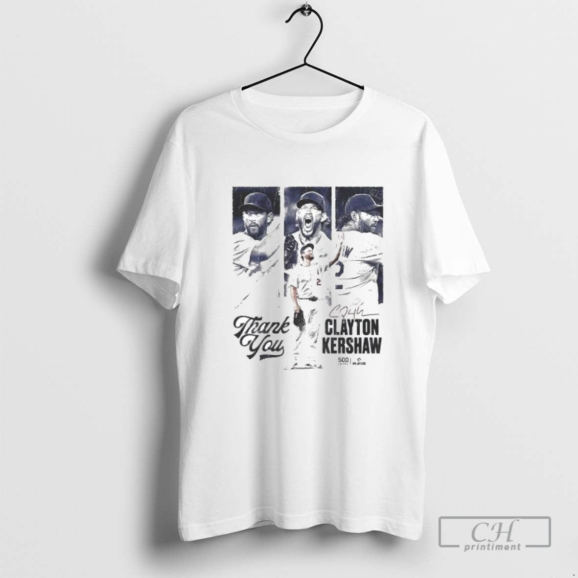 Clayton Kershaw Los Angeles D Thank You Tee Classic Collection