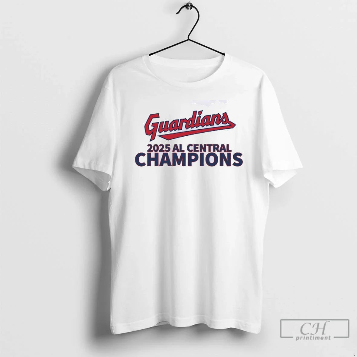 Cleveland Baseball 2025 Al Division Champions Log Shirt Modern Look