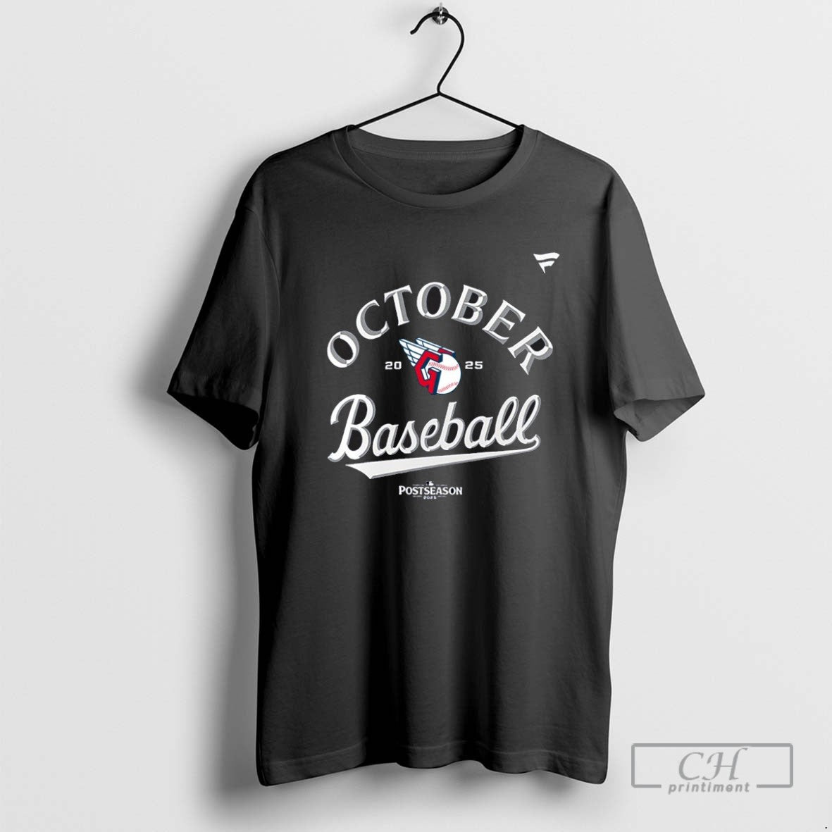Cleveland Guardians October Baseball 2025 Mlb Postseason Hoodie
